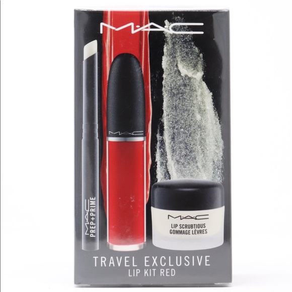 MAC Cosmetics Makeup Mac Travel Exclusive Lip Kit Red Poshmark